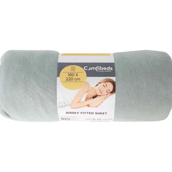 Beddengoed>Comfibeds Jersey Hoeslaken Zwart,Blauw,Grijs,Groen,Roze