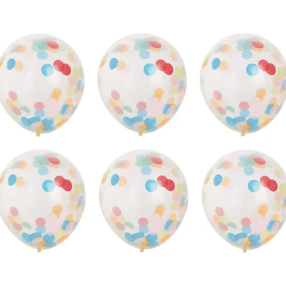 Ballonnen & Slingers>Merk Confetti-Ballon Meerkleurig