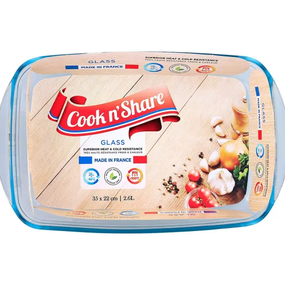 Ovenschalen & Bakvormen>Big Jeff Cook 'N Share Ovenschaal Transparant