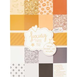 Kaarten>Office Essentials Craft Sensations Luxe Papierblok Meerkleurig