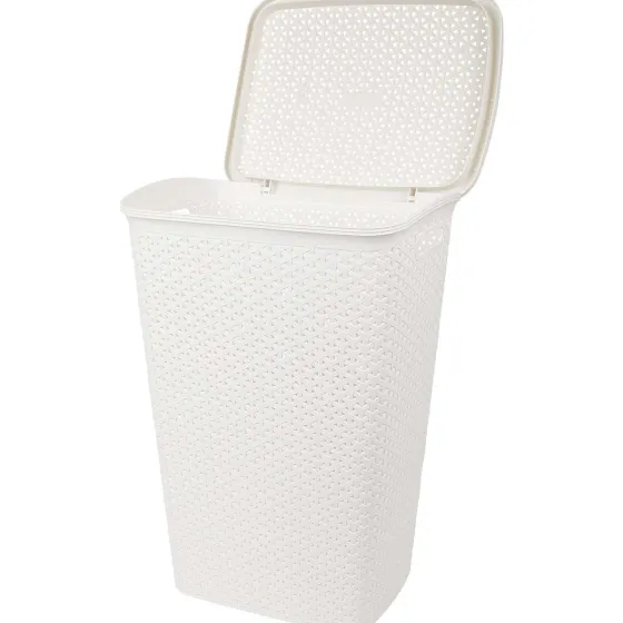 Woonaccessoires>Curver Rattan Wasmand Zwart,Wit