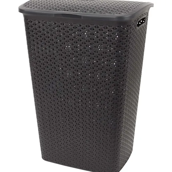 Woonaccessoires>Curver Rattan Wasmand Zwart,Wit