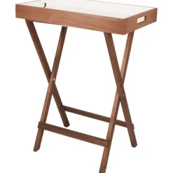 Woonaccessoires>Merk Dienblad Op Voet Bruin,Wit