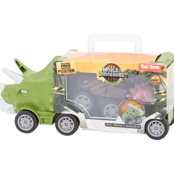Speelvoertuigen>Androni Dinotruck Met Koffertje Meerkleurig