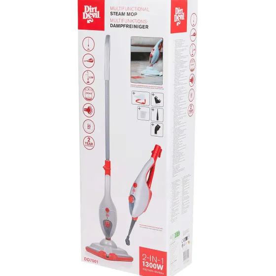 Wassen & Strijken>Merk Dirt Devil Stoommop Rood