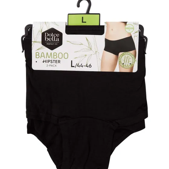 Ondergoed>Dolce Bella Bamboe Hipsters Zwart
