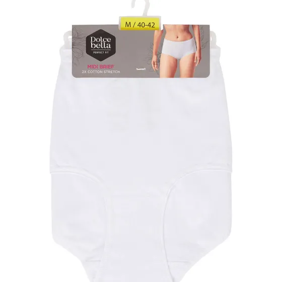 Ondergoed>Dolce Bella Midi-Slips Wit