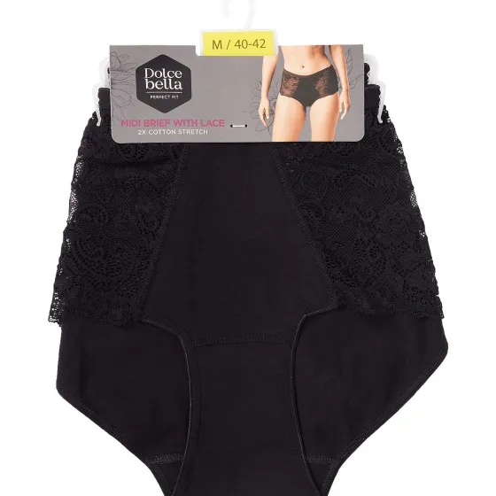 Ondergoed>Dolce Bella Midi-Slips Zwart