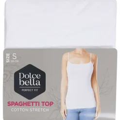 Kleding>Dolce Bella Spaghetti-Top Wit
