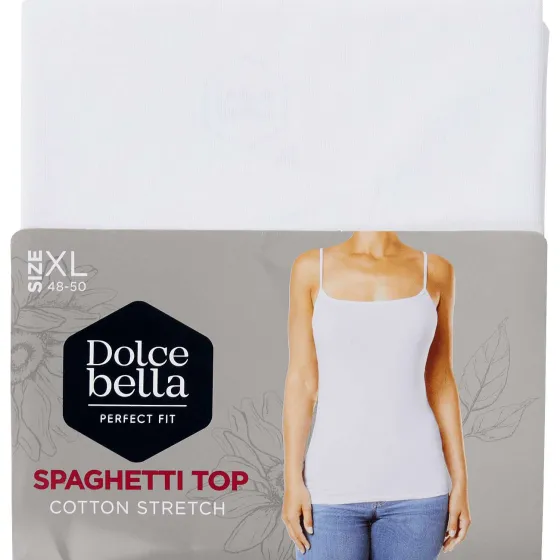 Ondergoed>Dolce Bella Spaghetti-Top Wit