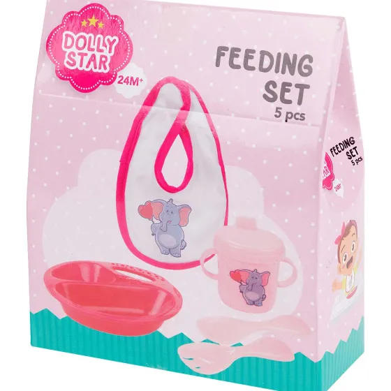 Knuffels & Poppen>Dolly Star Poppen-Voedingsset