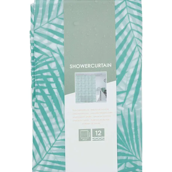 Badkamer & Toilet Accessoires>Cascata Douchegordijn Grijs,Print,Zwart