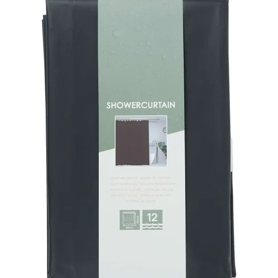 Badkamer & Toilet Accessoires>Cascata Douchegordijn Grijs,Print,Zwart