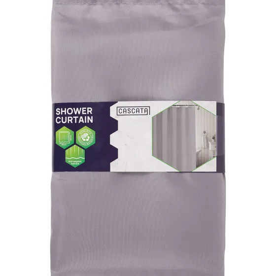 Badkamer & Toilet Accessoires>Cascata Douchegordijn Grijs,Print,Zwart