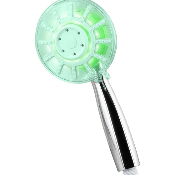Badkamer & Toilet Accessoires>Cascata Douchekop Met Ledlicht Zilver