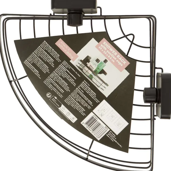 Badkamer & Toilet Accessoires>Cascata Doucherek Zwart