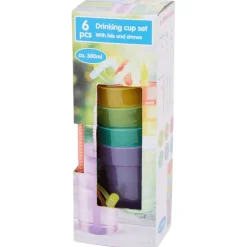 Glazen>Royal Leerdam Drinkbekers Met Rietjes Meerkleurig