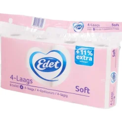 Toilet- & Keukenpapier>Edet Soft Toiletpapier
