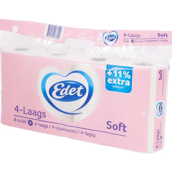 Toilet- & Keukenpapier>Edet Soft Toiletpapier