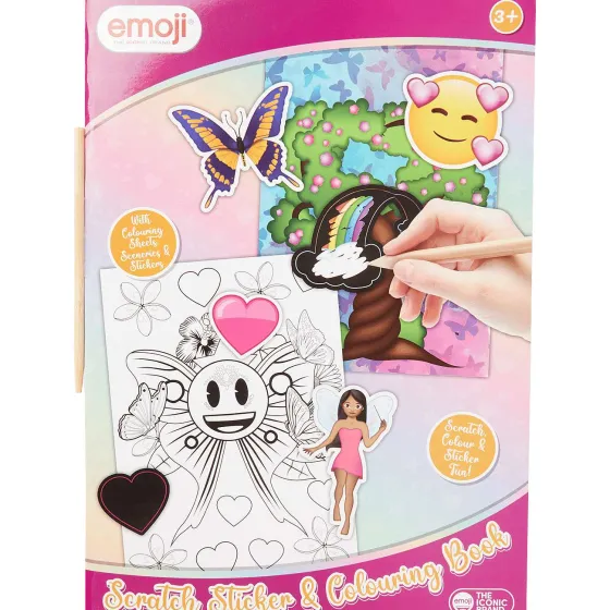 Kleuren & Tekenen>Paw Patrol Emoji Krassticker- En Kleurboek Print,Meerkleurig