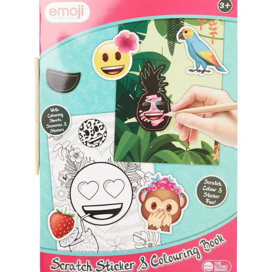Kleuren & Tekenen>Paw Patrol Emoji Krassticker- En Kleurboek Print,Meerkleurig
