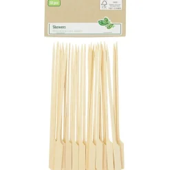 Feestartikelen>Merk Excellent Houseware Bamboe Tapasprikkers Beige