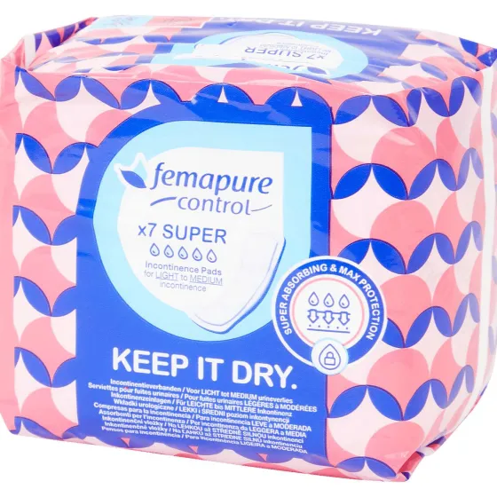 Lichaamsverzorging>Palmolive Femapure Control Incontinentieverband Super