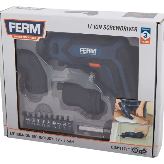 Gereedschap>FERM Accu-Schroevendraaier