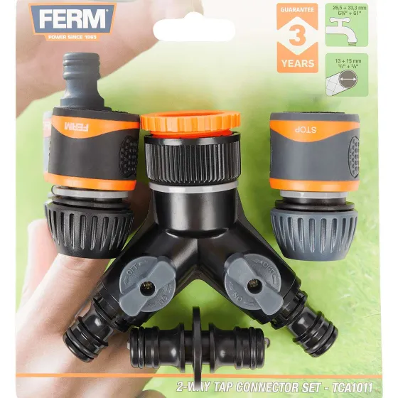 Tuinslangen & Sproeiers>FERM Waterverdeelset Zwart,Oranje