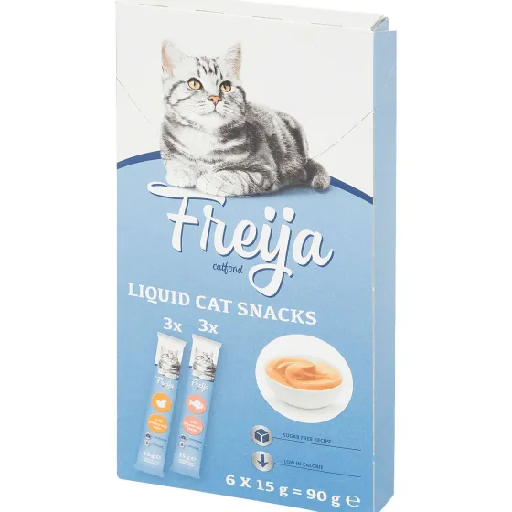 Dierenvoeding>Freija Vloeibare Kattensnacks
