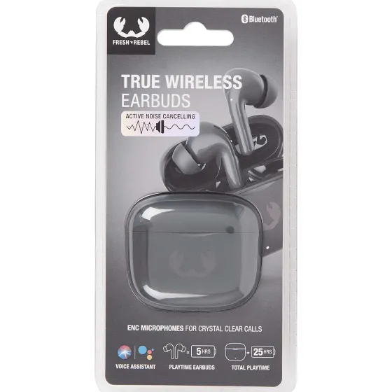 Koptelefoons>Fresh ’n Rebel Fresh 'N Rebel Draadloze Oordopjes Met Noise Cancelling Grijs,Paars,Wit,Zwart