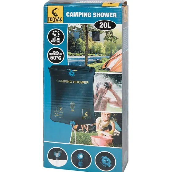 Kampeerspullen>Froyak Campingdouche Zwart