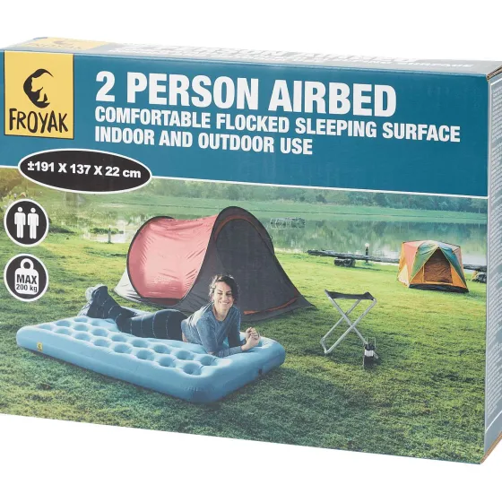 Beddengoed>Froyak 2-Persoons Luchtbed Zwart,Blauw