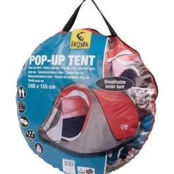 Tenten>Froyak Pop-Up Tent Blauw,Rood