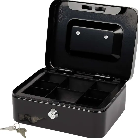 Bureau Accessoires>Office Essentials Geldkist Blauw,Zilver,Zwart