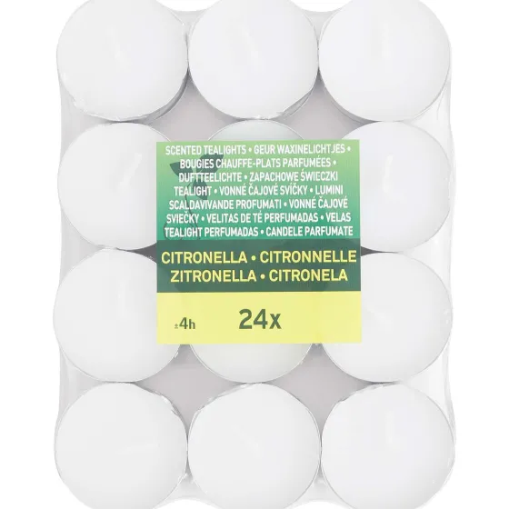 Kaarsen>Merk Geurtheelichten Citronella Geel,Wit