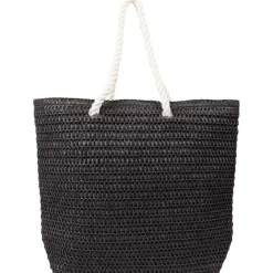 Rugzakken>Spilbergen Gevlochten Strandtas Meerkleurig,Print,Zwart