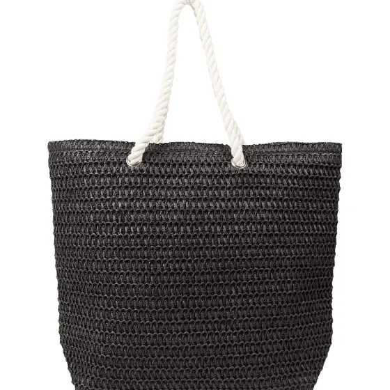 Rugzakken>Spilbergen Gevlochten Strandtas Meerkleurig,Print,Zwart