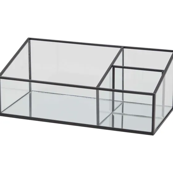 Woonaccessoires>Merk Glazen Opbergdoos Meerkleurig