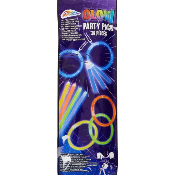 Feestartikelen>Merk Glow-In-The-Dark Partypack Meerkleurig