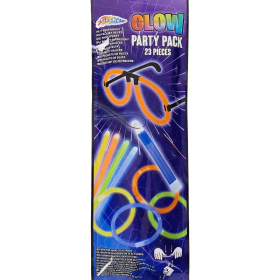 Feestartikelen>Merk Glow-In-The-Dark Partypack Meerkleurig