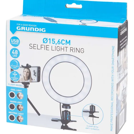 Verlichting>Grundig Selfie Ringlamp