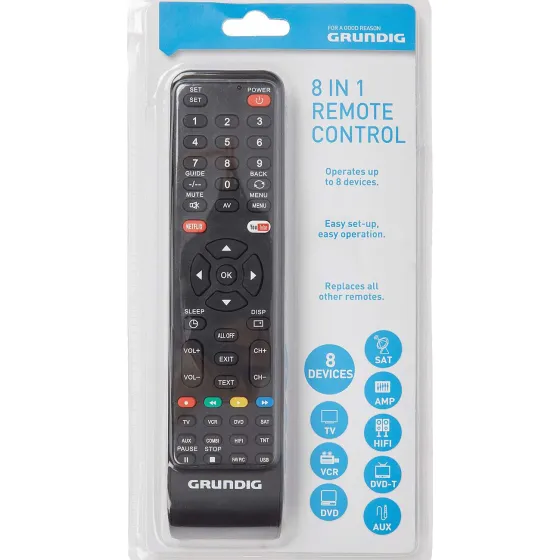 Multimedia Accessoires>Grundig Universele Afstandsbediening Zwart