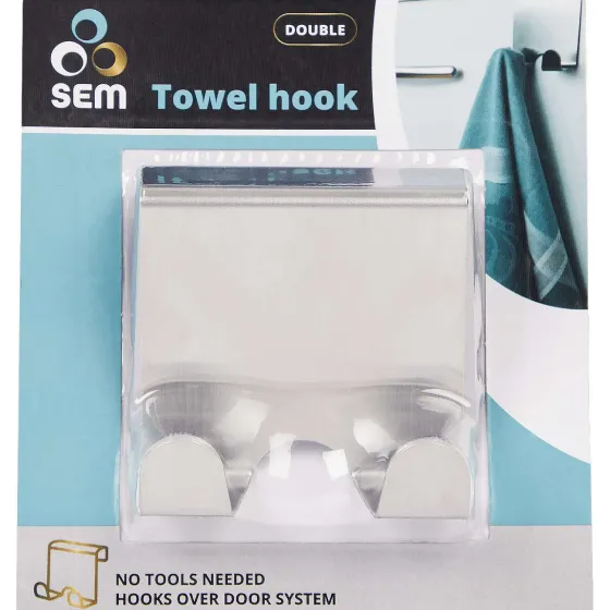 Badkamer & Toilet Accessoires>Cascata Handdoekhaak Zilver