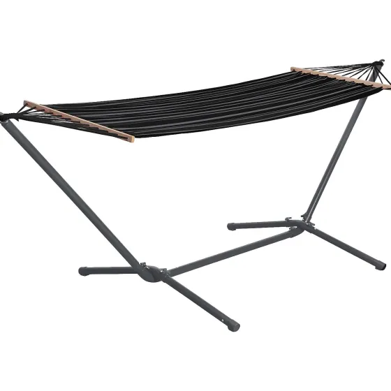Tuinmeubelen>Merk Hangmat Met Frame Zwart