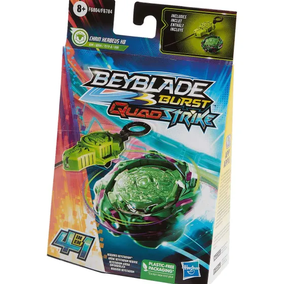 Spellen>Hasbro Beyblade Burst Quad Strike Tol Blauw,Geel,Rood,Zwart
