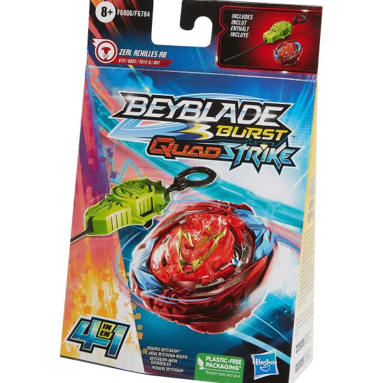 Spellen>Hasbro Beyblade Burst Quad Strike Tol Blauw,Geel,Rood,Zwart