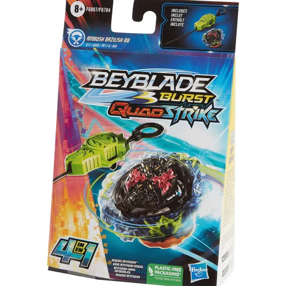 Spellen>Hasbro Beyblade Burst Quad Strike Tol Blauw,Geel,Rood,Zwart
