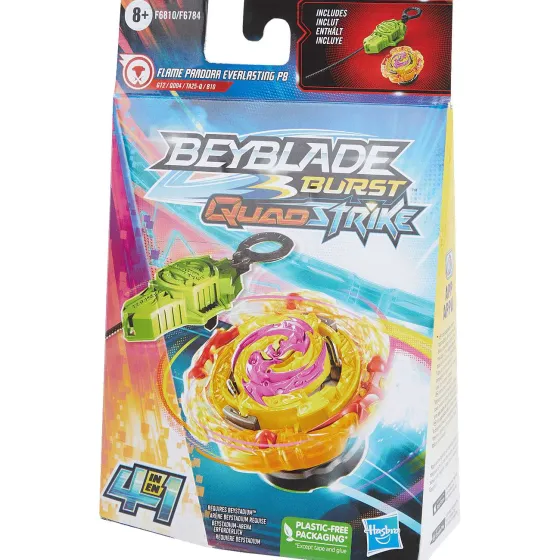 Spellen>Hasbro Beyblade Burst Quad Strike Tol Blauw,Geel,Rood,Zwart