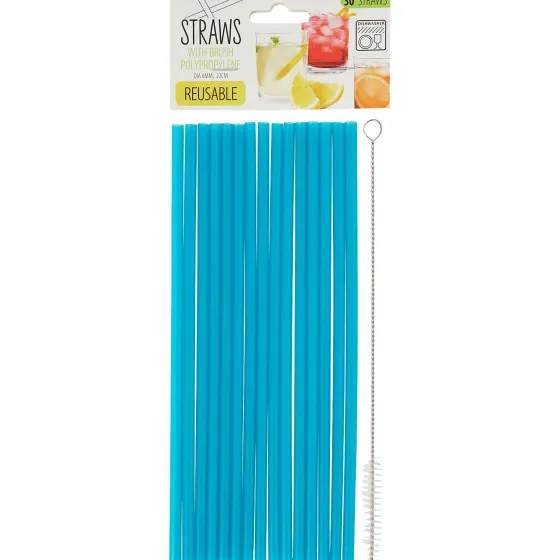 Keukengerei>Rösle Herbruikbare Rietjes Met Schoonmaakborstel Transparant,Blauw,Groen,Roze